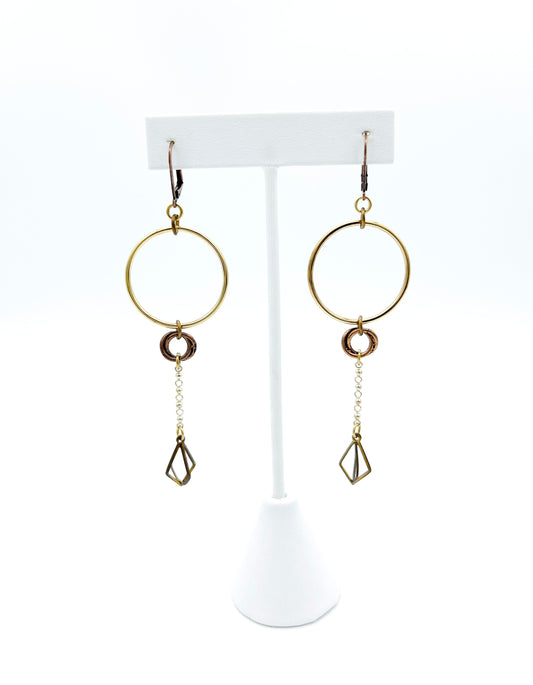 Simple circle earrings